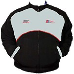 Audi Racing Jacket Light Gray and Black