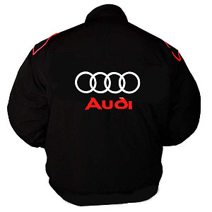 Audi Sport Racing Jacket Black and Royal Blue
