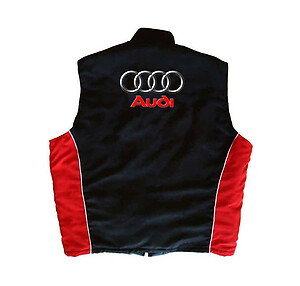 Audi Vest Black and Red