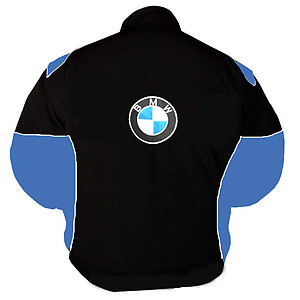 BMW RBS HP Racing Jacket Black and Royal Blue