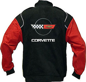 Corvette C4 Racing Jacket Black and Red