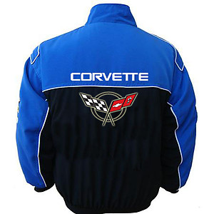 Corvette C5 Racing Jacket Royal Blue and Black