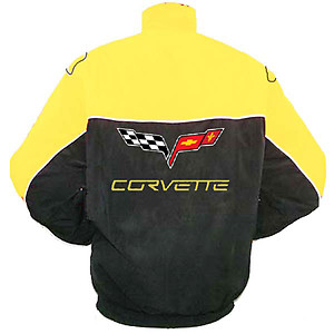 Corvette C6 Racing Jacket Black and Yellow