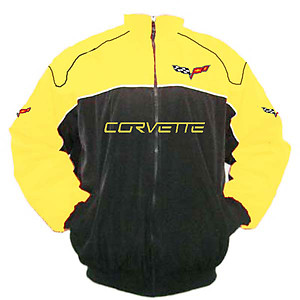 Corvette C6 Racing Jacket Black and Yellow