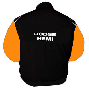 Dodge Hemi Racing Jacket Black and Orange