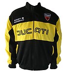Ducati Motorcycle Jacket Coat Black & Yellow