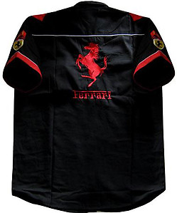 Ferrari F1 Black and Red Racing Shirt