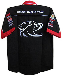 Holden Racing Shirt Black with Red Trim