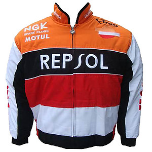 Honda Repsol Racing Jacket Orange and White