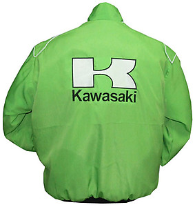 Kawasaki Motorcycle Jacket Light Green