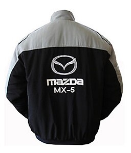 Mazda MX-5 Racing Jacket Gray and Black
