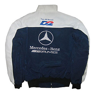 Mercedes Benz AMG Racing Jacket, White & Dark Blue