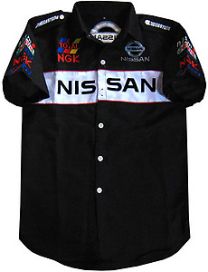 Nissan Racing Shirt Black with white