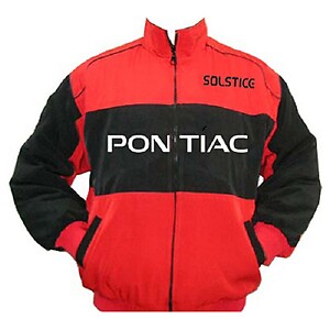 Pontiac Solstice Racing Jacket Black with Red