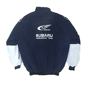 Subaru Jacket Dark Blue, White