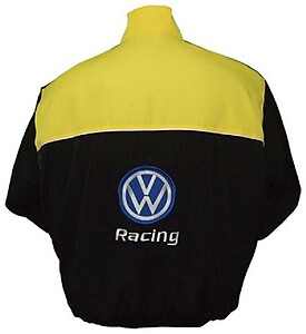 VW Volkswagen Racing Jacket Yellow and Black