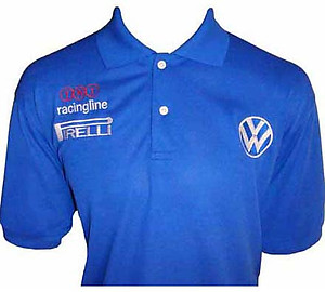 VW Volkswagen Racing Polo Shirt Blue