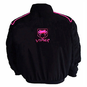 Viper Racing Jacket with Pink Piping