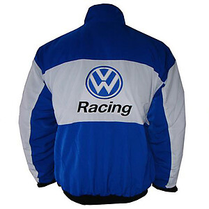 VW Volkswagen Racing Jacket Blue and White