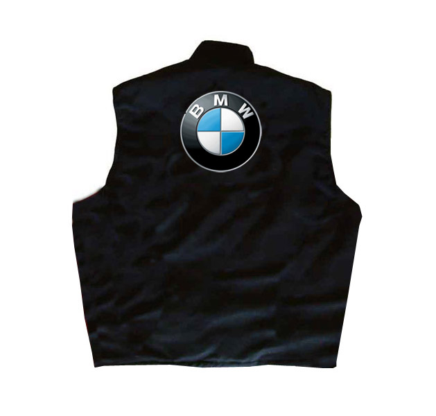 Race Car Jackets. BMW Vest Black