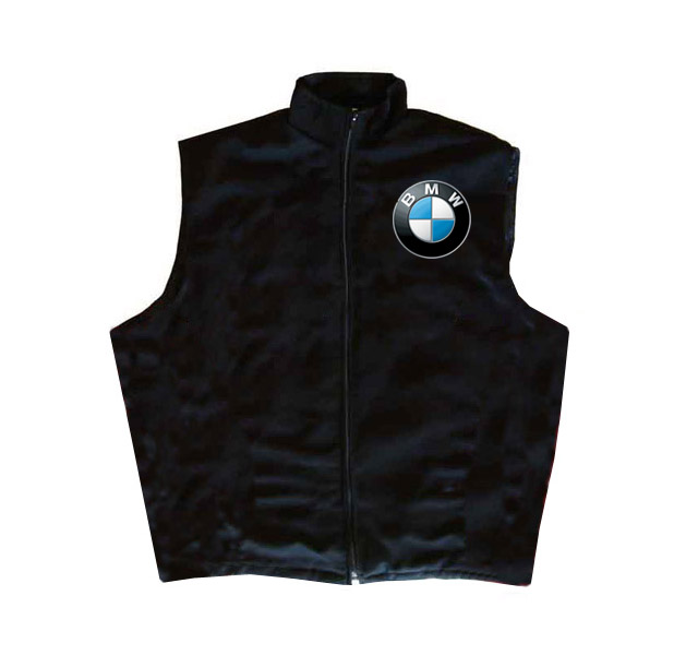 Race Car Jackets. BMW Vest Black