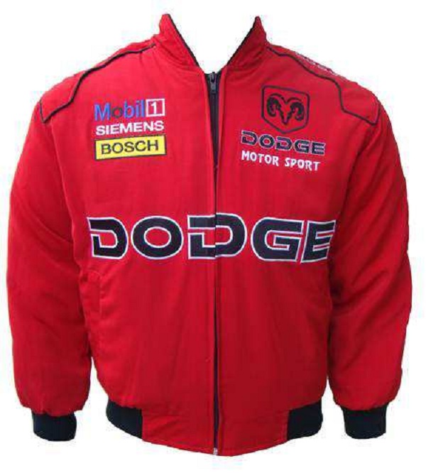 Race Car Jackets. Dodge Sport Racing Jacket Red