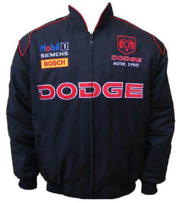 Race Car Jackets. Dodge Sport Racing Jacket Black