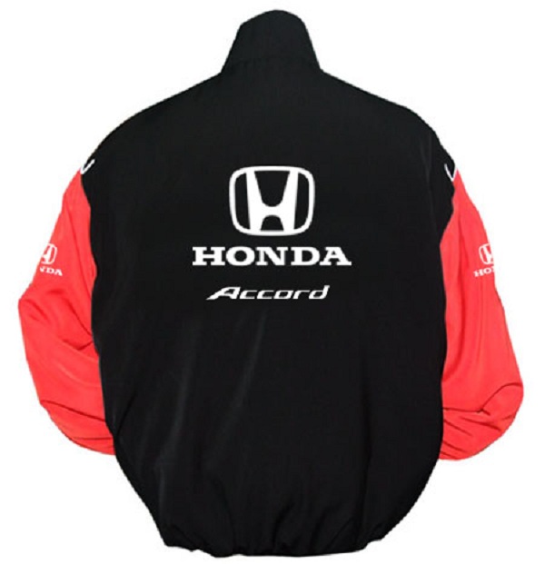 Race Car Jackets. Honda Accord Racing Jacket Black and Red