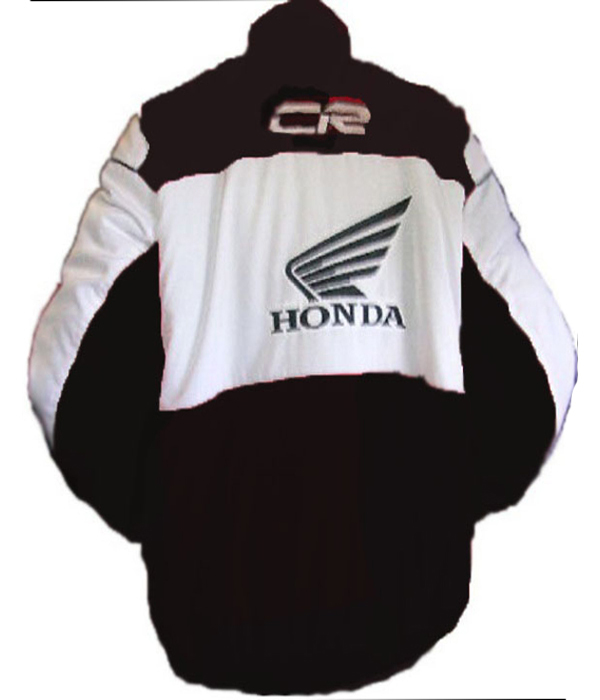 Race Car Jackets. Honda Racing Jacket Black and White