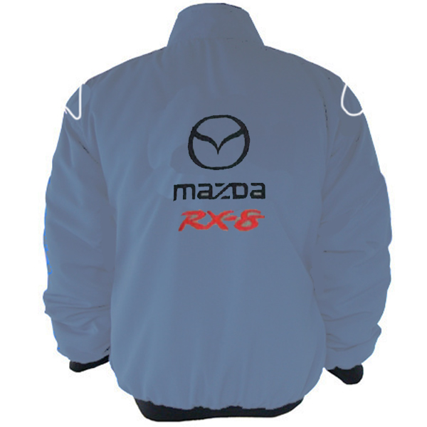 Race Car Jackets. Mazda RX-8 Racing Jacket Gray