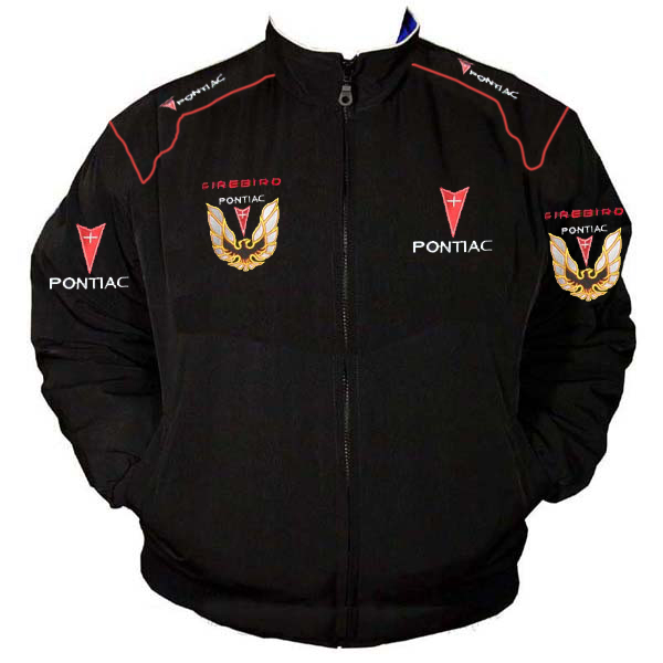 Race Car Jackets. Pontiac Firebird Racing Jacket Black