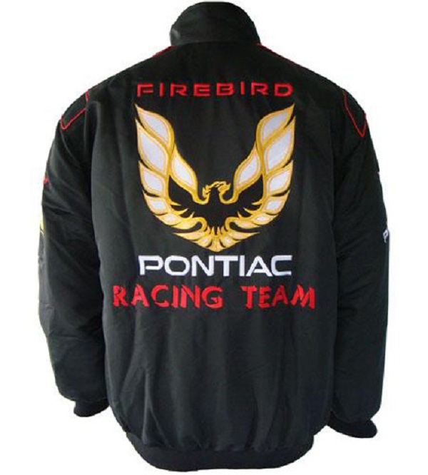 Race Car Jackets. Pontiac Firebird Racing Jacket Black