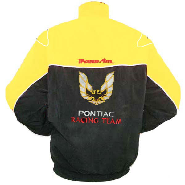 Race Car Jackets. Pontiac Trans Am Racing Jacket Yellow and Black