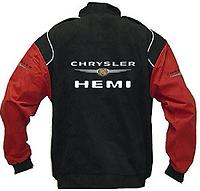 Chrysler Hemi Logo Racing Jacket Black and Red