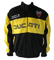 Ducati Motorcycle Jacket Coat Black & Yellow