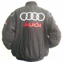 Audi Sport Racing Jacket Black and Light Gray