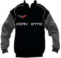 Corvette C6 Racing Jacket Black and Dark Gray