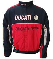 Ducati Corse Jacket Dark Blue & Red Front