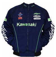 Kawasaki Ninja Motorcycle Jacket Dark Blue
