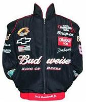 Nascar Dale Earnhardt Jr Racing Jacket Black with Red