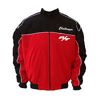 Dodge Challenger SCAT Racing Jacket Black and Red with White piping