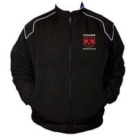 Dodge Dakota Racing Jacket Black with White piping