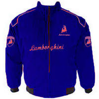 Lamborghini Racing Jacket Blue with Red Piping